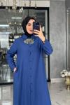 Pınar Pantolon Takım-Mavi mavi indigo
