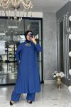 Pınar Pantolon Takım-Mavi mavi indigo