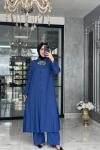 Pınar Pantolon Takım-Mavi mavi indigo