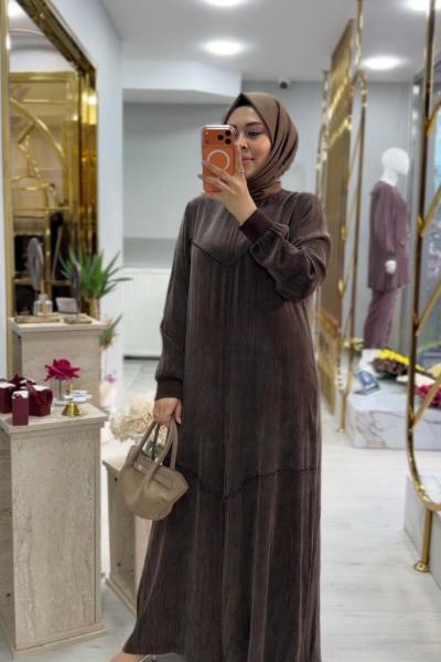 Reyyan Elbise Kahve Kahverengi