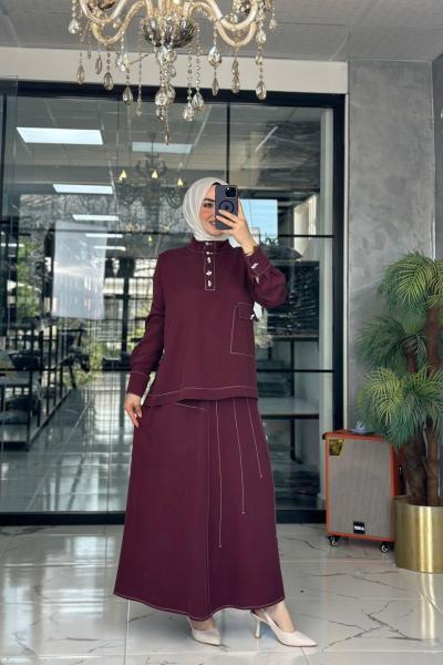 Rüya Takım-Bordo Bordo