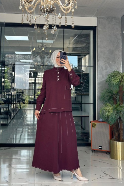 Rüya Takım-Bordo Bordo