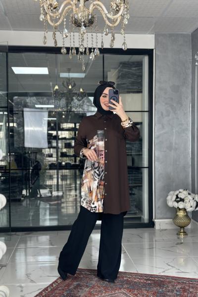 Saye Tunik-Acı Kahve Acı Kahve