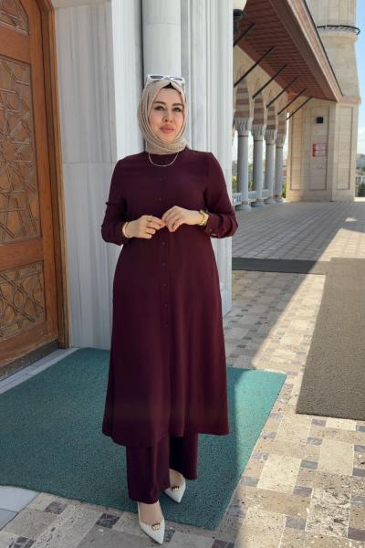 Sedef Takım Bordo Bordo