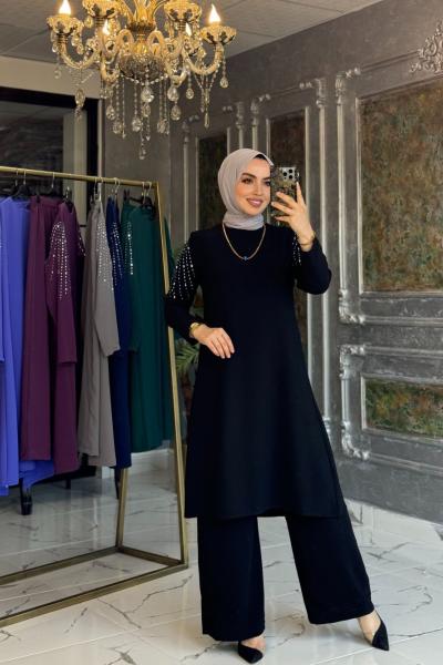 Safir Takım Siyah Siyah