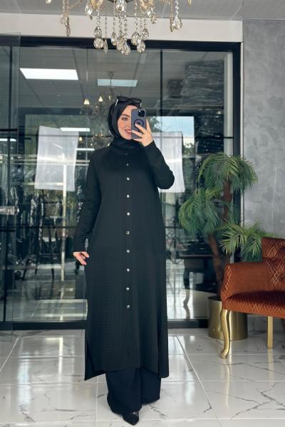 Sezen Hırka Siyah Siyah