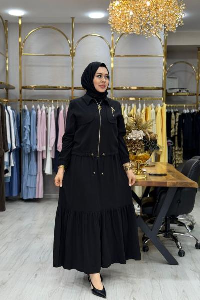 Simay Elbise Siyah Siyah