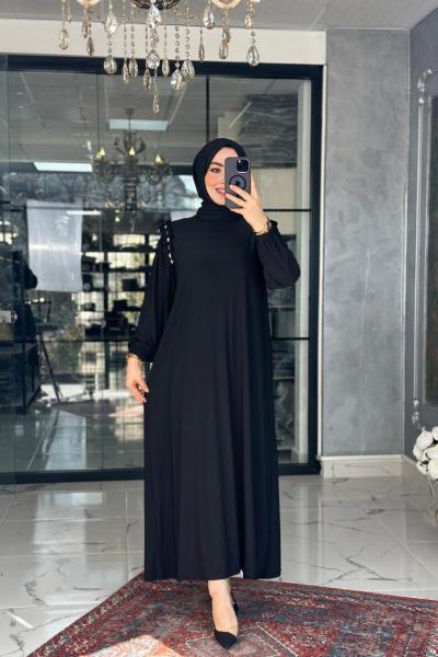 Sudem Elbise-Siyah Siyah