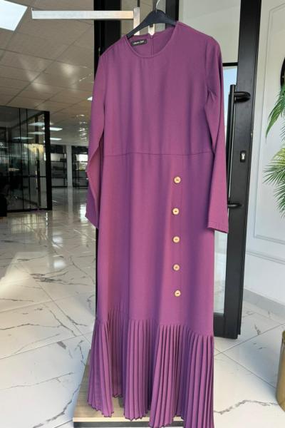 Tuğba Elbise Mürdüm Mürdüm