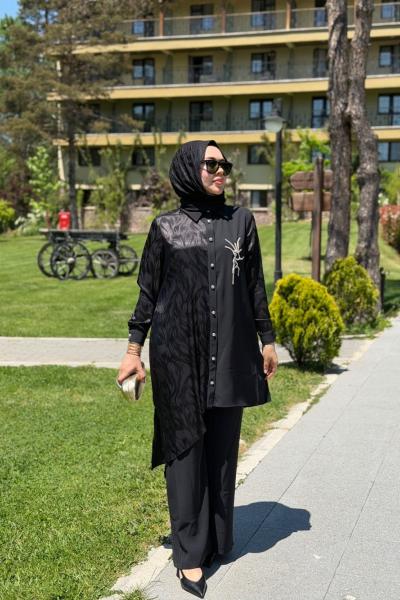 Türkan Takım Siyah Siyah
