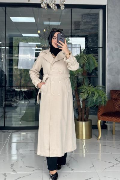 Uzun Kaşe Kaban Taş Taş Rengi