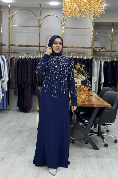 Venüs Abiye Elbise Lacivert Lacivert