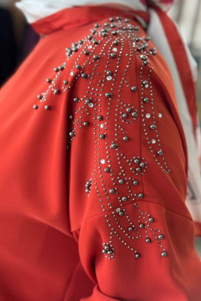 Yaprak Panolon Takım-Turuncu Turuncu