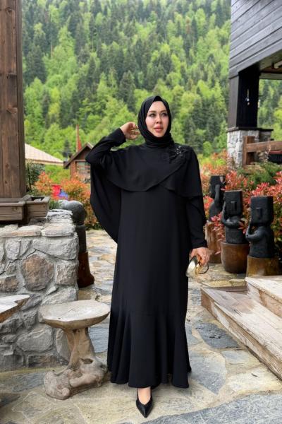 Zeray Abiye Elbise Siyah  Siyah