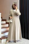 Briar Abaya Takım Bej