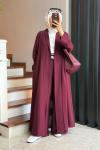 Briar Abaya Takım Bordo