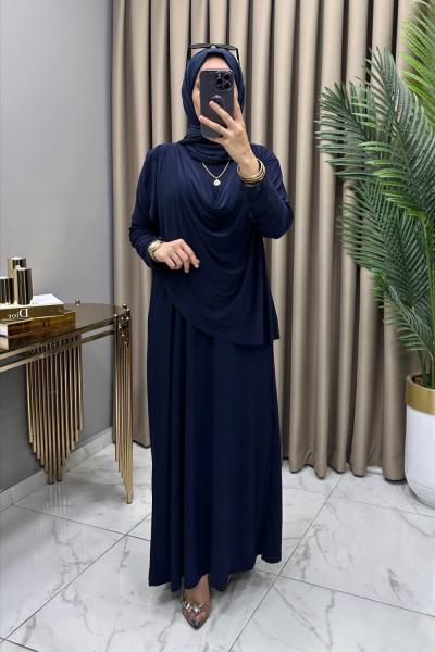 Ahenk Elbise Lacivert Lacivert