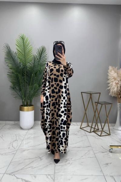 Alev Cepli Elbise Leopar Leopar