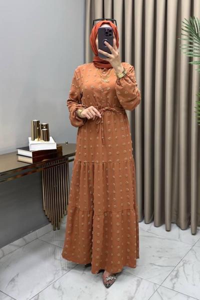 Alina Elbise Turuncu Turuncu