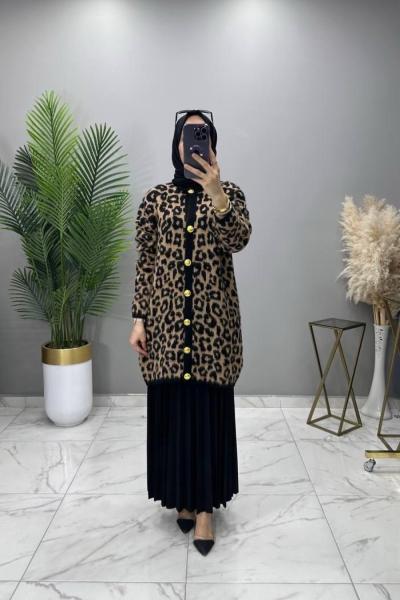 Atiye Yumoş Hırka Siyah  Siyah