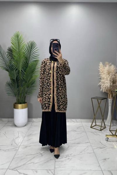 Atiye Yumoş Hırka Vizon Vizon