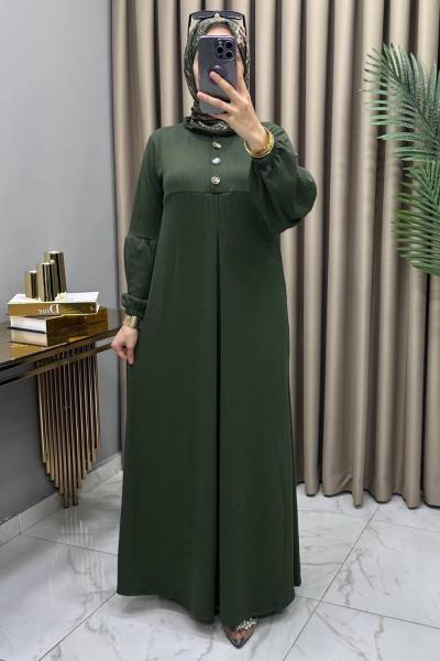 Aybüke Elbise Haki Haki