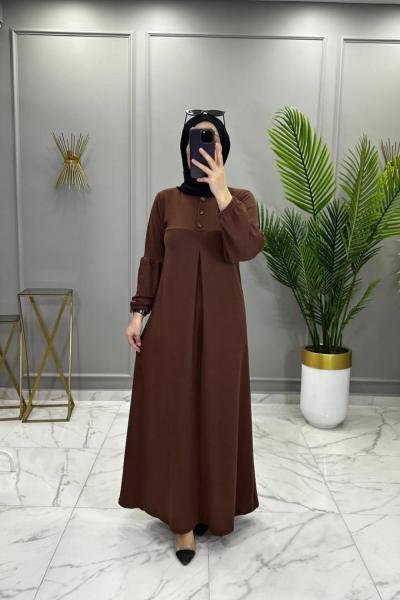 Aybüke Elbise Kahve Kahverengi