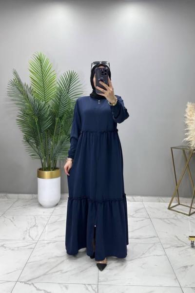 Azra Ferace Elbise Lacivert Lacivert