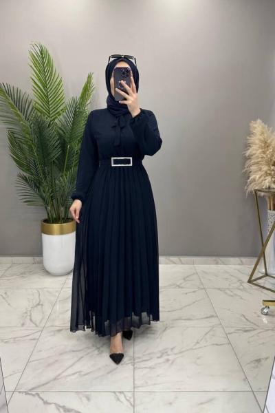 Banu Elbise Lacivert Lacivert