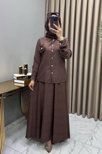 Bediş Takım Kahve Kahverengi