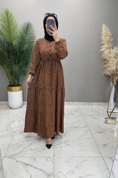 Beniz Elbise Kahve Kahverengi Bej
