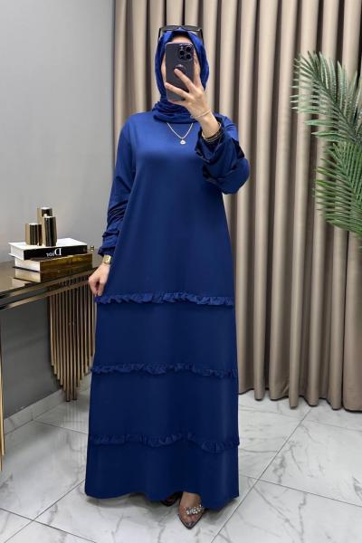 Bergen Elbise İndigo İndigo