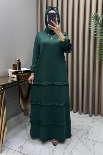 Bergen Elbise Zümrüt Zümrüt