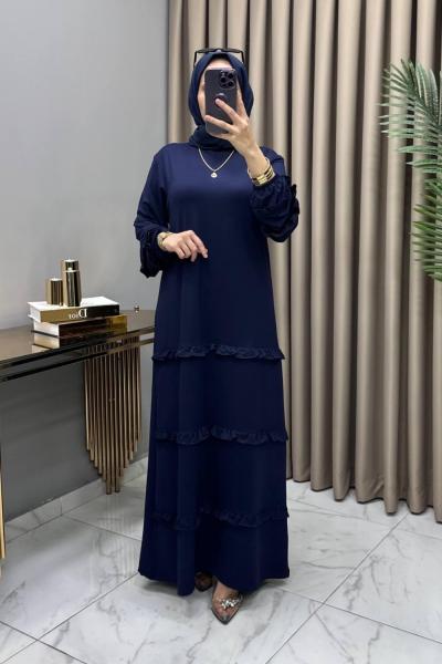 Bergen Elbise Lacivert Lacivert
