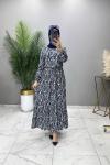Beyza Elbise İndigo İndigo