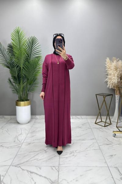 Buke Merserize Elbise Mürdüm Mürdüm