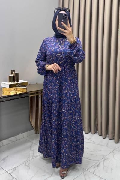 Buket Elbise İndigo İndigo