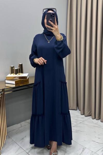 Cansel Elbise Lacivert Lacivert