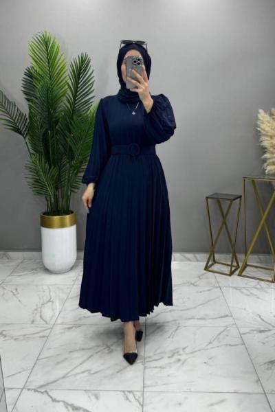 Ceyda Elbise Lacivert Lacivert