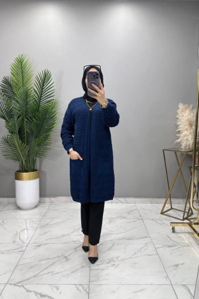 Dantel Hırka İndigo İndigo