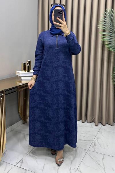 Dicle Elbise Lacivert Lacivert