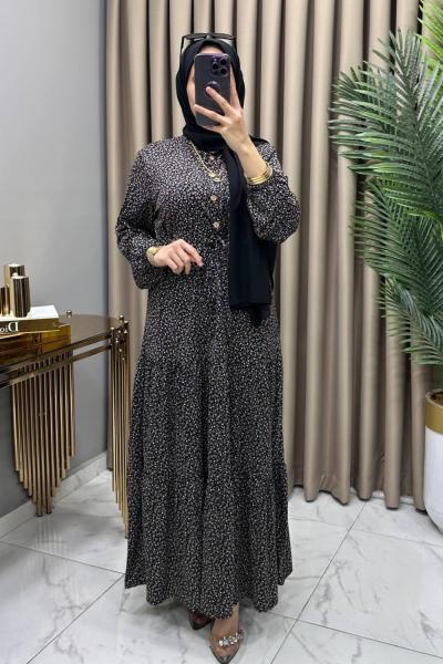 Eftelya Elbise Siyah  Siyah