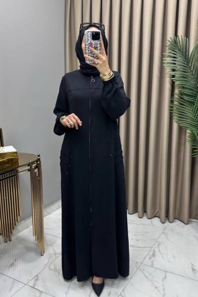 Ela Ferace Siyah Siyah