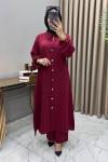 Elçin Takım Bordo Bordo