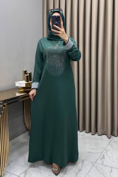 Elfida Abiye Elbise Zümrüt Zümrüt