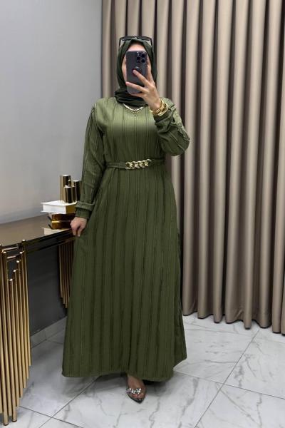 Eylül Elbise Haki Haki