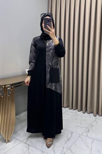 Feride Elbise Taş Taş Rengi