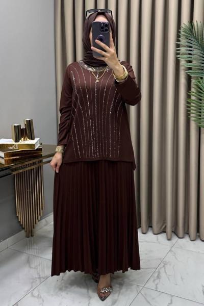 Funda Takım Kahve Kahverengi