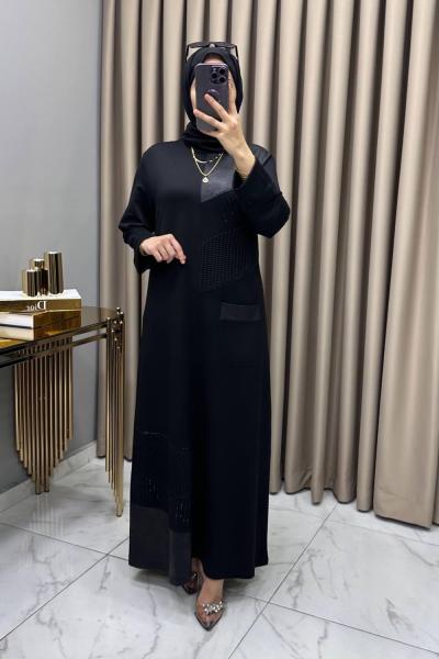 Gülşen Abiye Elbise Siyah Siyah
