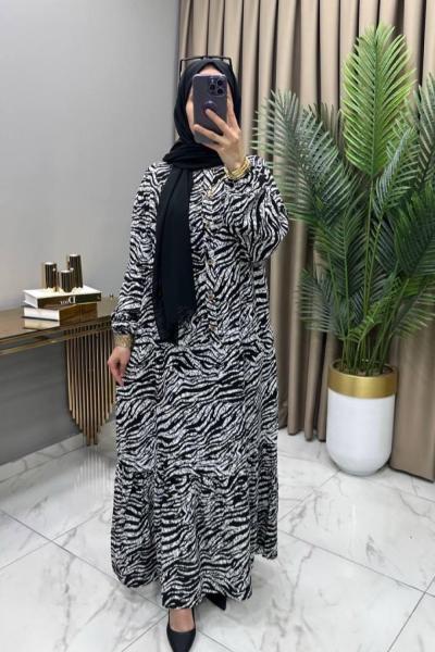 Hale Elbise Siyah Siyah